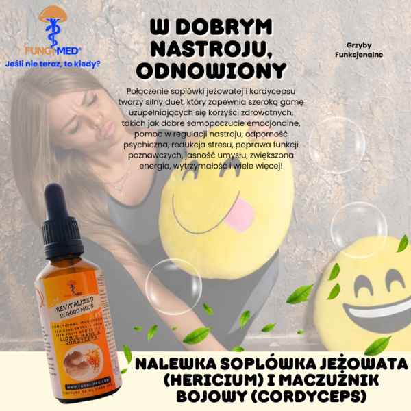 Soplówka jeżowata (Hericium) i Cordyceps Nalewka - obrazek 3